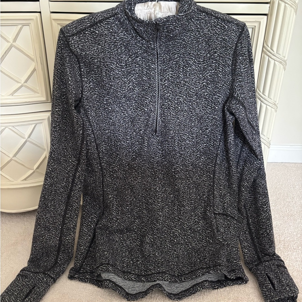 Lululemon Black and Gray Quarter Zip